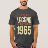 Levende leggende sinds 1965 58e verjaardag t-shirt (Voorkant)