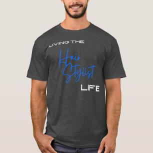 Levende levensstandaard blauwe titel t-shirt