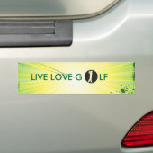 levende liefde golf Bumpersticker. Bumpersticker (Op auto)