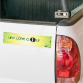 levende liefde golf Bumpersticker. Bumpersticker (Op Truck)