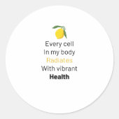 Levende positieve sticker (Voorkant)