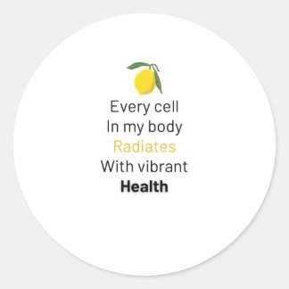 Levende positieve sticker