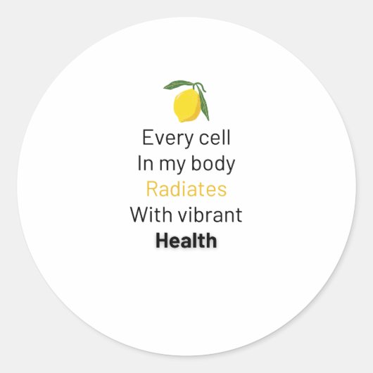 Levende positieve sticker (Voorkant)