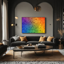 Levende Regenboog Geometrische Driehoek Gradiënt