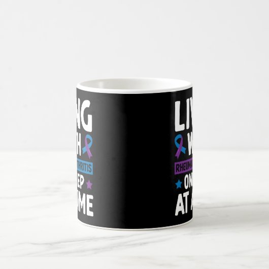 Levende reumatoïde artritis stap voor stap koffiemok (Center)