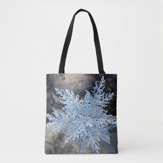 Levende Snowflake Tote Bag (Voorkant)