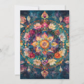 Levende Tuin | Bloem Mandala Ontwerp Kaart (Achterkant)