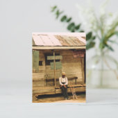 Levende vis voor verkoop briefkaart (Staand voorkant)