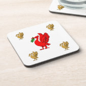 Levende vogels drankjes onderzetter (Linkerzijde)