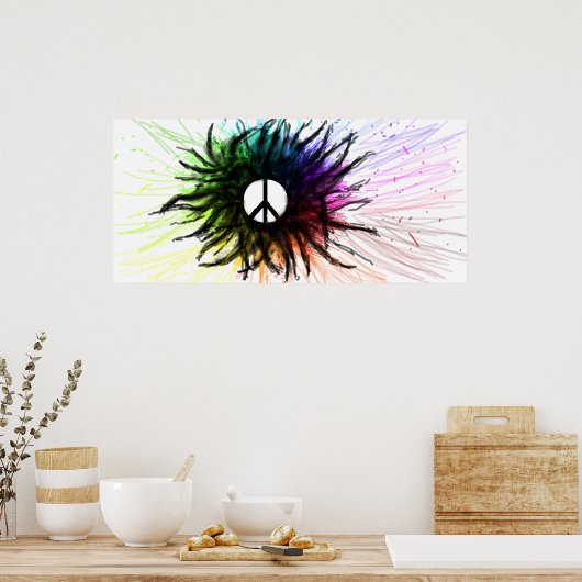 Levende vrede poster (Keuken)