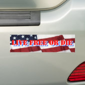 LEVENDE VRIJ OF DIE BUMPERSTICKER (Op auto)