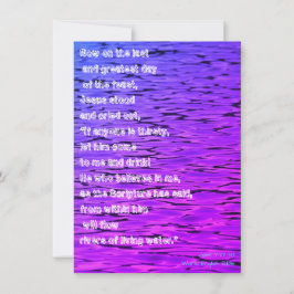 Levende wateren - feestdagenkaart