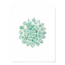 Levende Waterverven: blauw-groen