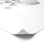 Levende Waterverven: Paars en slak Poster (Hoek)