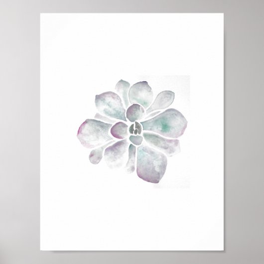 Levende Waterverven: Paars en slak Poster (Voorkant)