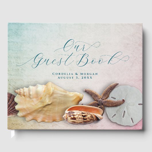 Levende Zeeen Shell Border Ons gastenboek (Voorkant)