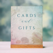 Levende Zeeen Trouwcadeau Tafel Acryl Teken Acryl Bord (Neutraal)