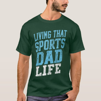 Levendepet Sport Papa Leven Opgedrukte Ontwerp vri T-shirt