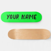 Levendgroen Persoonlijk Skateboard (Horizontaal)