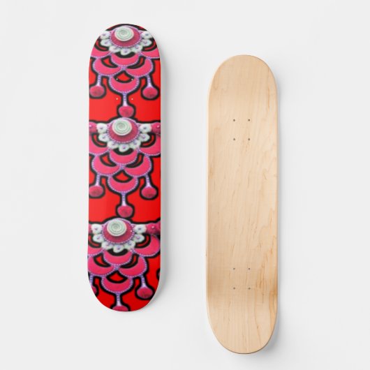 Levendig 3D digitaal kunstwerk Skateboard Deck (Voorkant)