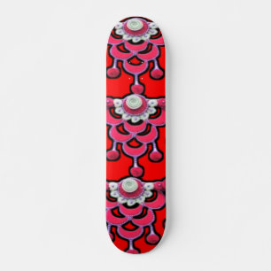 Levendig 3D digitaal kunstwerk Skateboard Deck
