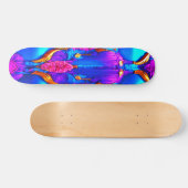 Levendig 3D digitaal kunstwerk Skateboard Deck (Horizontaal)