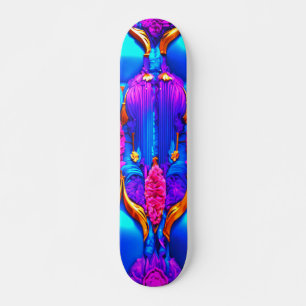 Levendig 3D digitaal kunstwerk Skateboard Deck