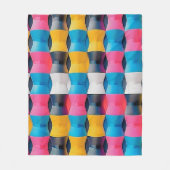 Levendig 3D-Zandlopermodel Geometrisch Patroon Fleece Deken (Voorkant)