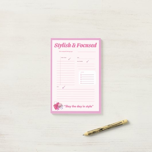 Levendig aangepaste stijl Notitieblok Post-it® Notes (Op bureau)