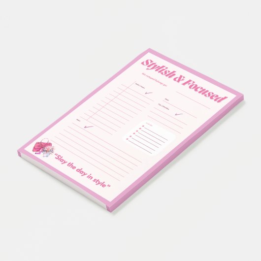 Levendig aangepaste stijl Notitieblok Post-it® Notes (Schuin)