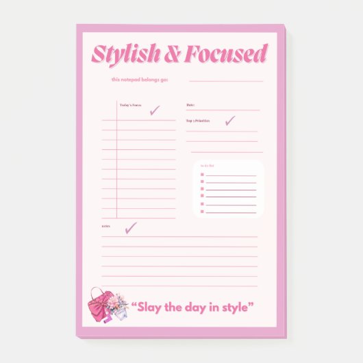 Levendig aangepaste stijl Notitieblok Post-it® Notes (Voorkant)