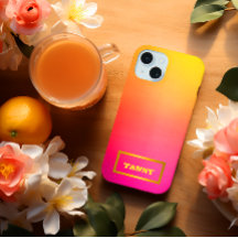 Levendig Aanpasbare Ombre Roze Geel en Oranje