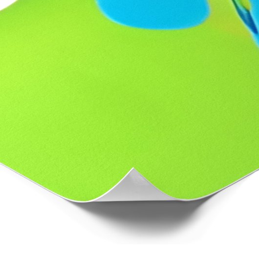 Levendig aardbeienkunstwerk poster (Hoek)