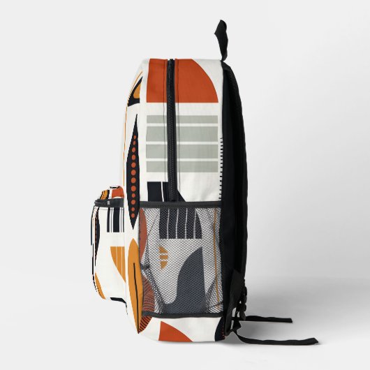 Levendig Abstract Afrikaans Patroon Bedrukte Rugzak (Rechts)