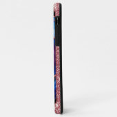 Levendig Abstract Agaten Patroon met Glitterende Case-Mate iPhone Case (Achterkant/links)