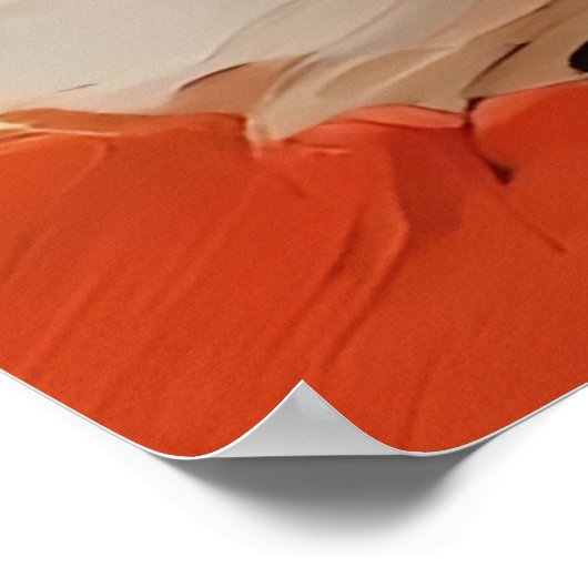 Levendig Abstract alpenberglandschap Poster (Hoek)