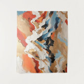 Levendig Abstract alpenberglandschap Wandkleed (Voorkant)