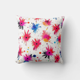 levendig Abstract barstpatroon Kussen