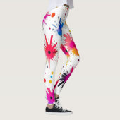 levendig Abstract barstpatroon Leggings (Rechts)