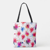 levendig Abstract barstpatroon Tote Bag (Achterkant)