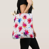 levendig Abstract barstpatroon Tote Bag (Dichtbij)