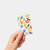 Levendig Abstract Botanisch Patroon Badge (Handheld)