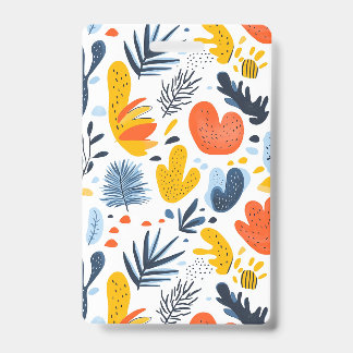 Levendig Abstract Botanisch Patroon Badge