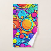 Levendig Abstract Bubbels artwork Bad Handdoek (Handdoek)