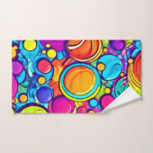 Levendig Abstract Bubbels artwork Bad Handdoek (Handdoek)
