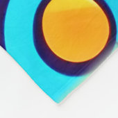 Levendig Abstract Bubbels artwork Fleece Deken (Hoek)