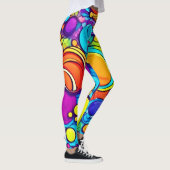 Levendig Abstract Bubbels artwork Leggings (Rechts)