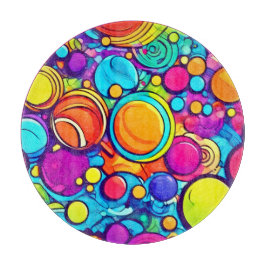 Levendig Abstract Bubbels artwork Snijplank
