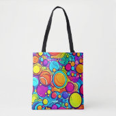 Levendig Abstract Bubbels artwork Tote Bag (Voorkant)