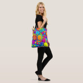 Levendig Abstract Bubbels artwork Tote Bag (Op model)